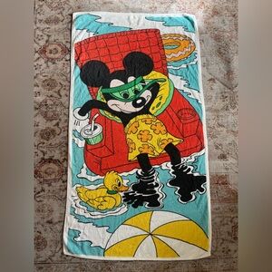 Vintage Disney Mickey Mouse Beach Towel